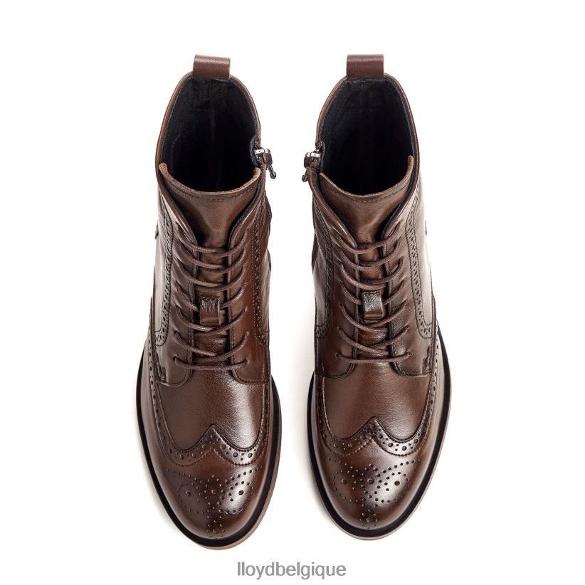LLOYD bottine en cuir lisse à la mode femmes brun 4Z6Z66877 chaussures