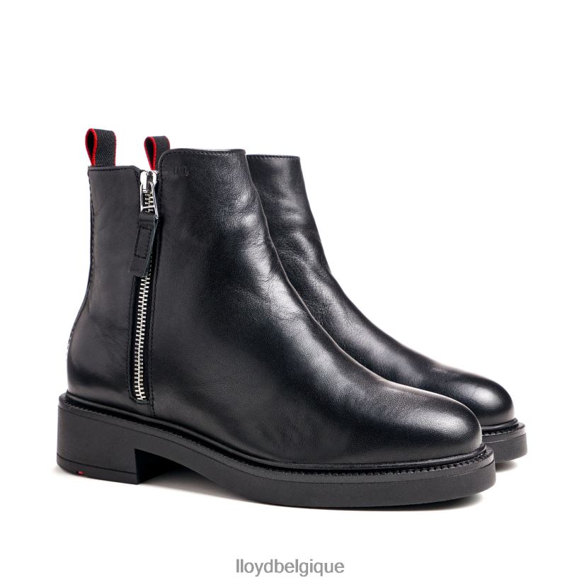 LLOYD bottine en cuir lisse à la mode femmes noir 4Z6Z66918 chaussures