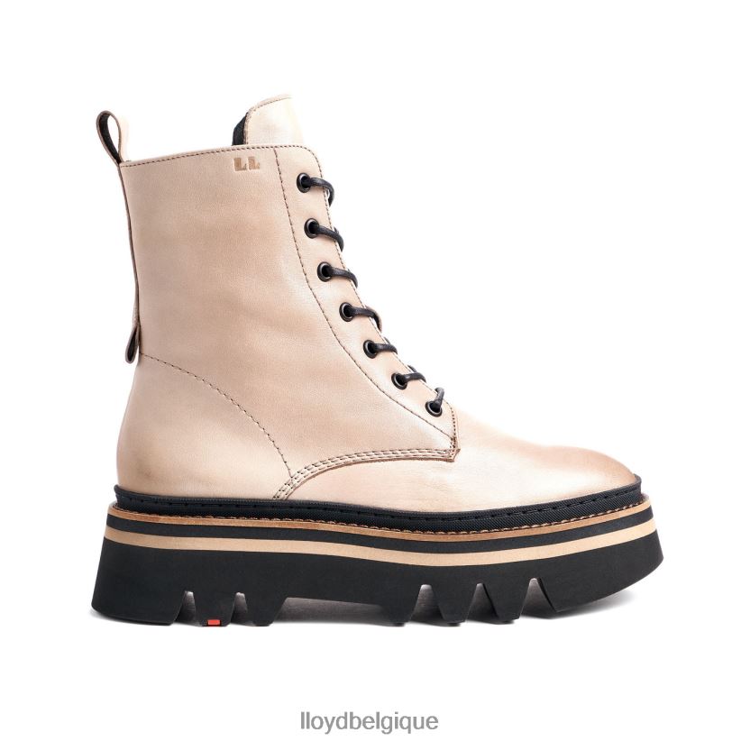 LLOYD bottine en cuir lisse à semelle légère femmes beige 4Z6Z66916 chaussures
