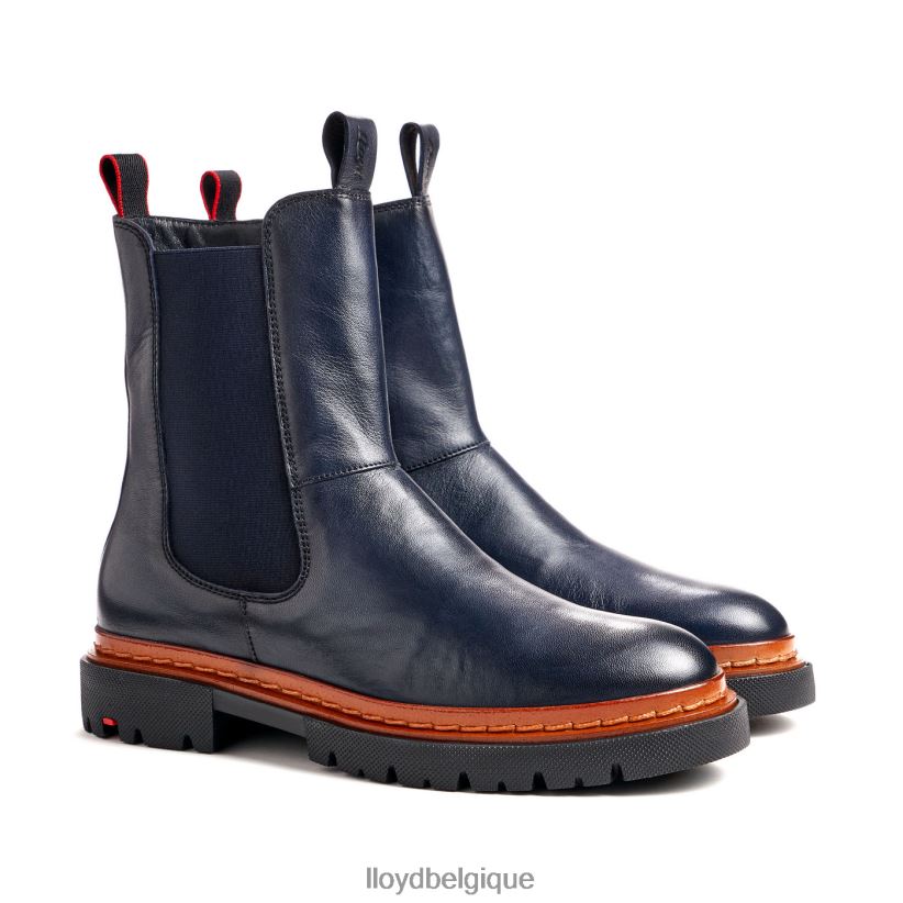 LLOYD bottine en cuir lisse à semelle légère femmes bleu 4Z6Z66912 chaussures