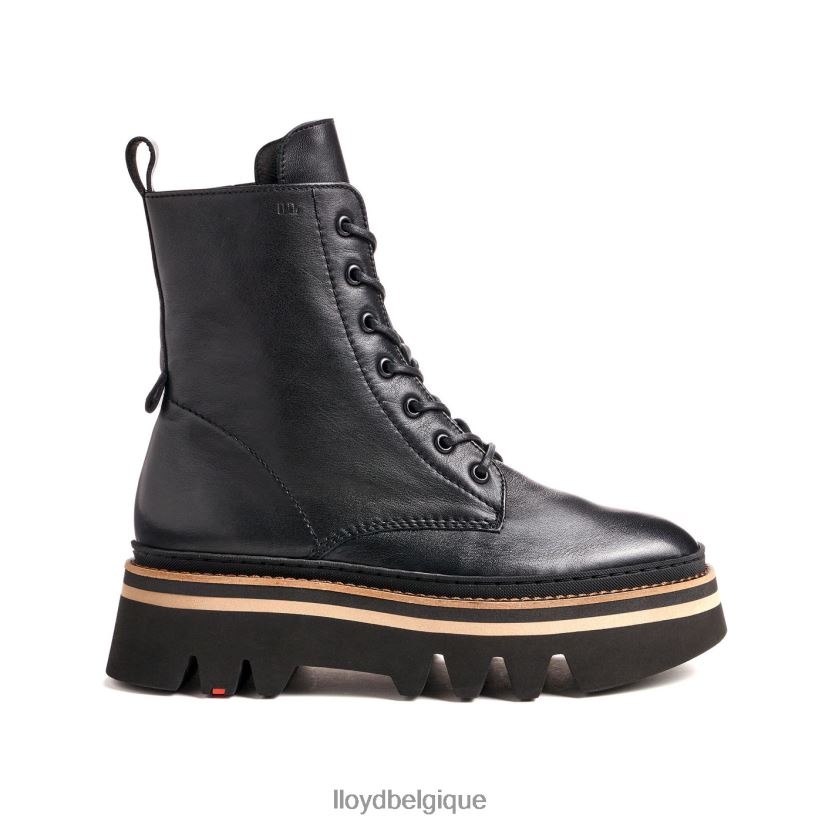 LLOYD bottine en cuir lisse à semelle légère femmes noir 4Z6Z66915 chaussures