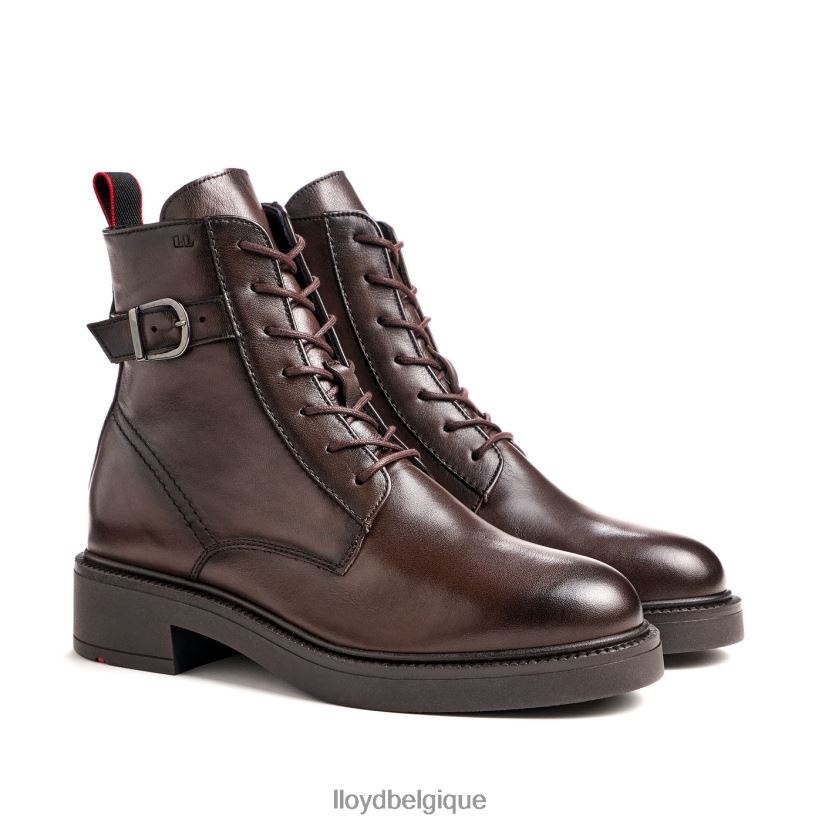 LLOYD bottine sportive en cuir lisse femmes brun 4Z6Z66951 chaussures