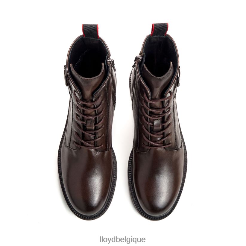 LLOYD bottine sportive en cuir lisse femmes brun 4Z6Z66951 chaussures