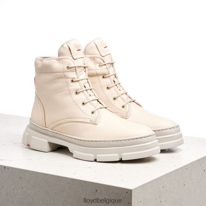 LLOYD bottines en cuir lisse femmes beige 4Z6Z66937 chaussures