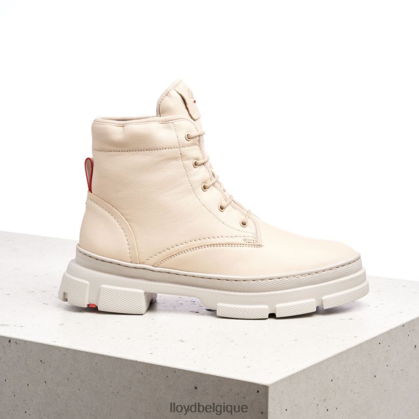 LLOYD bottines en cuir lisse femmes beige 4Z6Z66937 chaussures