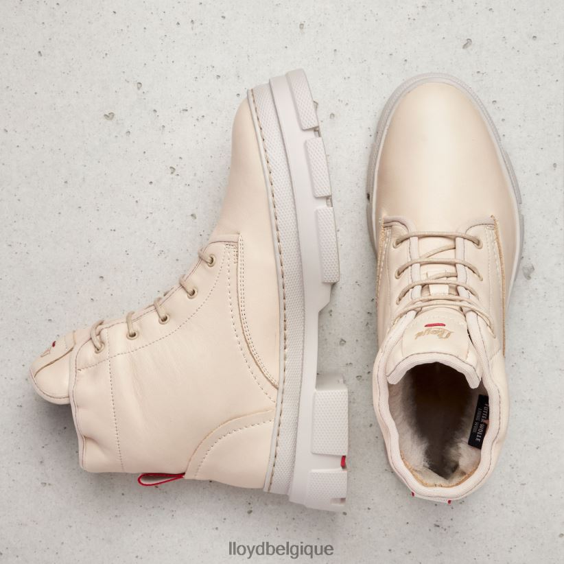 LLOYD bottines en cuir lisse femmes beige 4Z6Z66937 chaussures