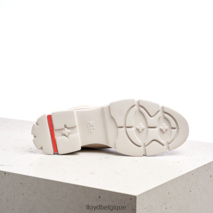 LLOYD bottines en cuir lisse femmes beige 4Z6Z66937 chaussures