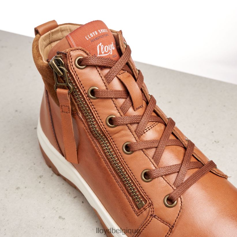 LLOYD bottines en cuir lisse femmes brun 4Z6Z66866 chaussures