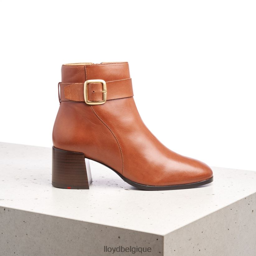LLOYD bottines en cuir lisse femmes brun 4Z6Z66968 chaussures