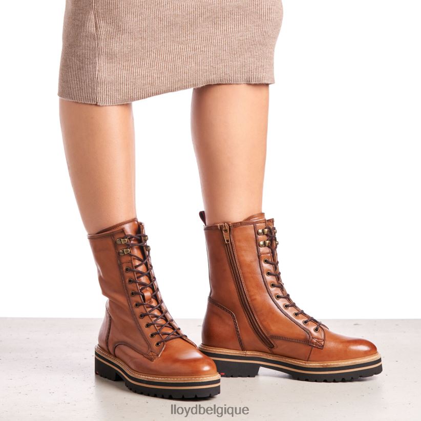 LLOYD bottines en cuir lisse femmes brun 4Z6Z66970 chaussures