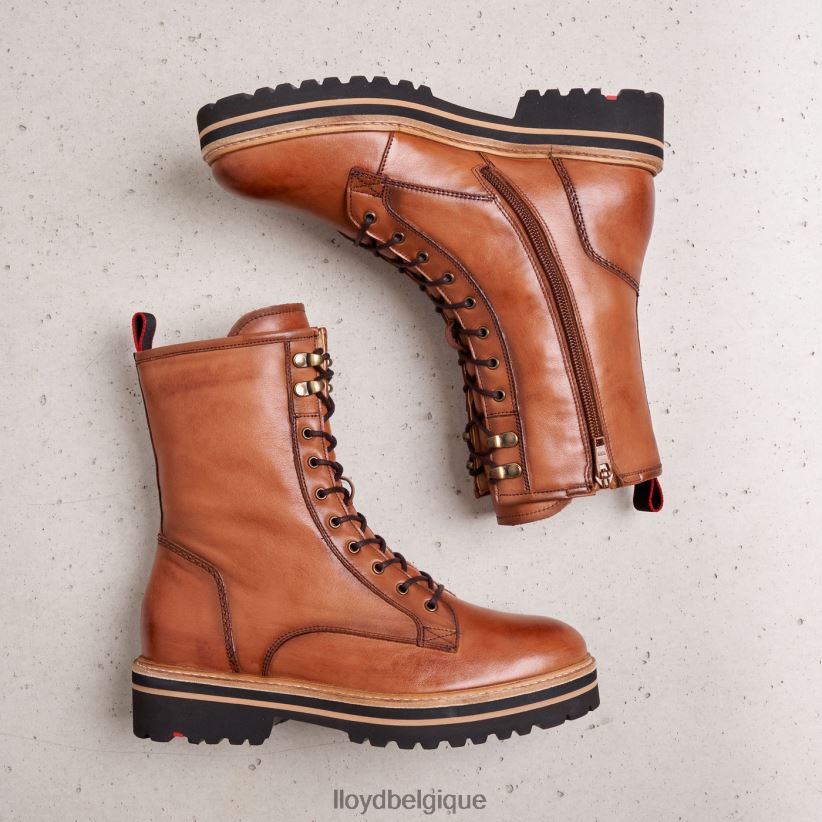LLOYD bottines en cuir lisse femmes brun 4Z6Z66970 chaussures