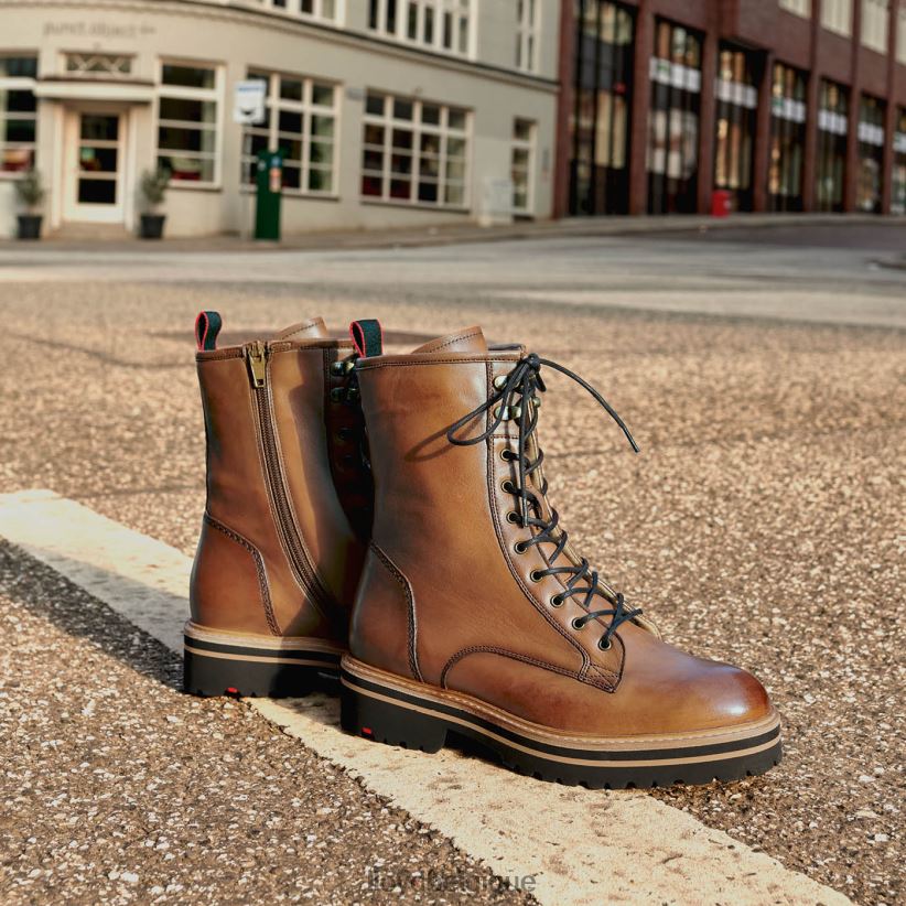 LLOYD bottines en cuir lisse femmes brun 4Z6Z66970 chaussures