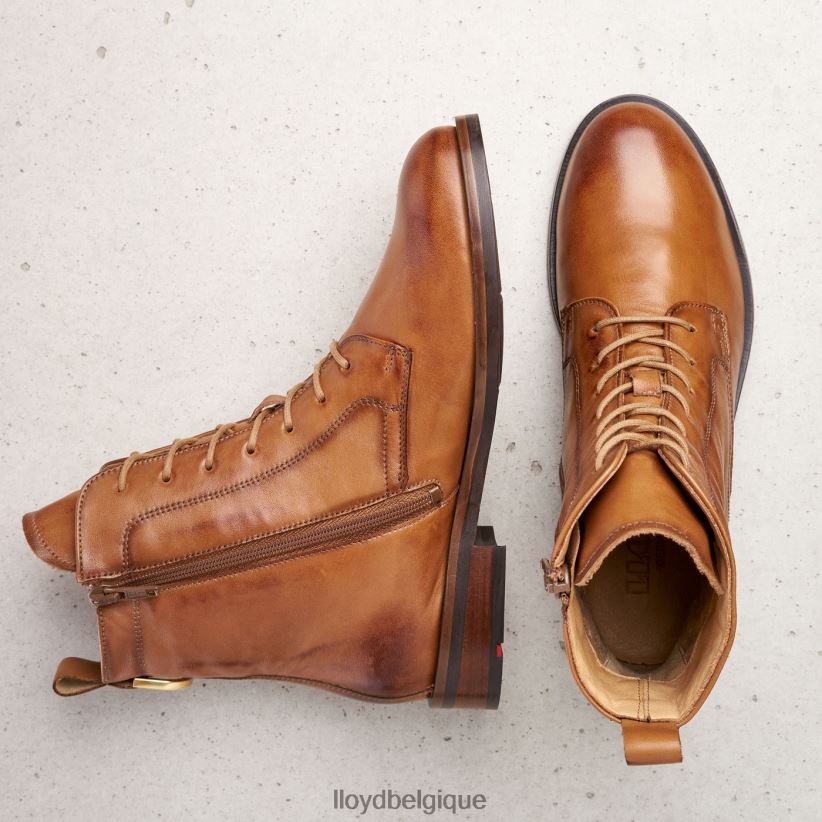 LLOYD bottines en cuir lisse femmes brun 4Z6Z66982 chaussures