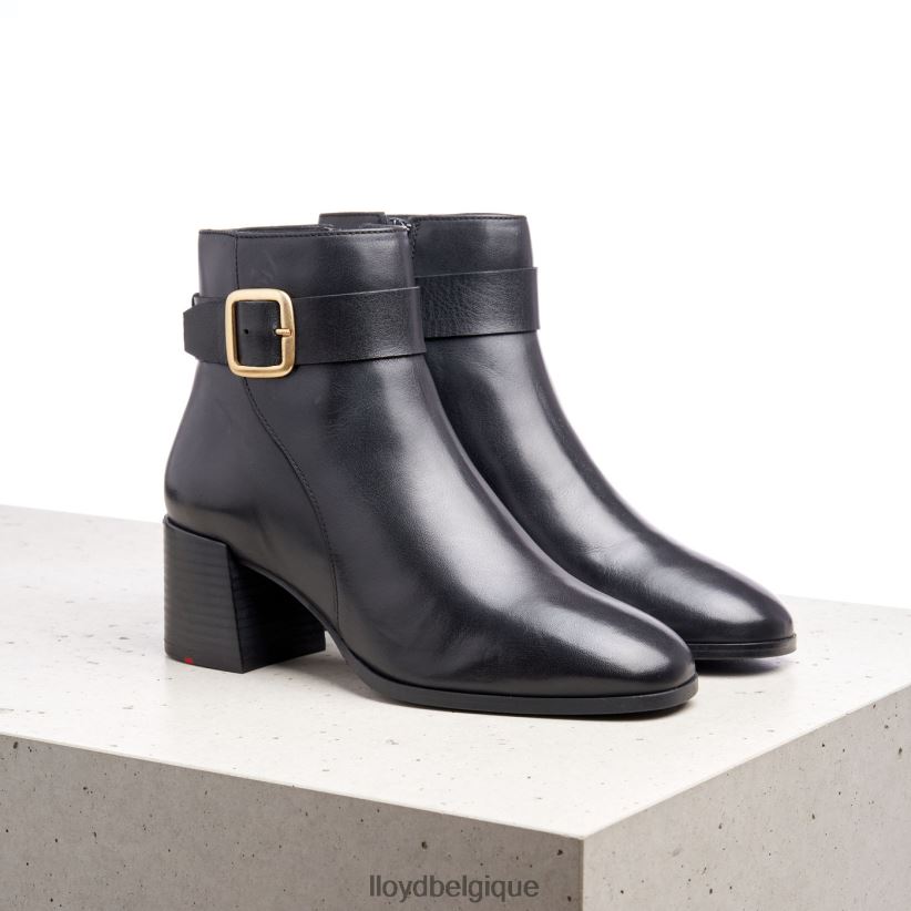 LLOYD bottines en cuir lisse femmes noir 4Z6Z66978 chaussures
