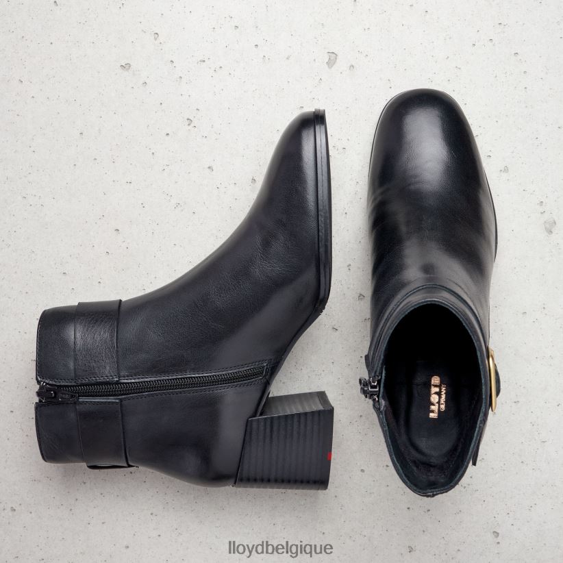 LLOYD bottines en cuir lisse femmes noir 4Z6Z66978 chaussures