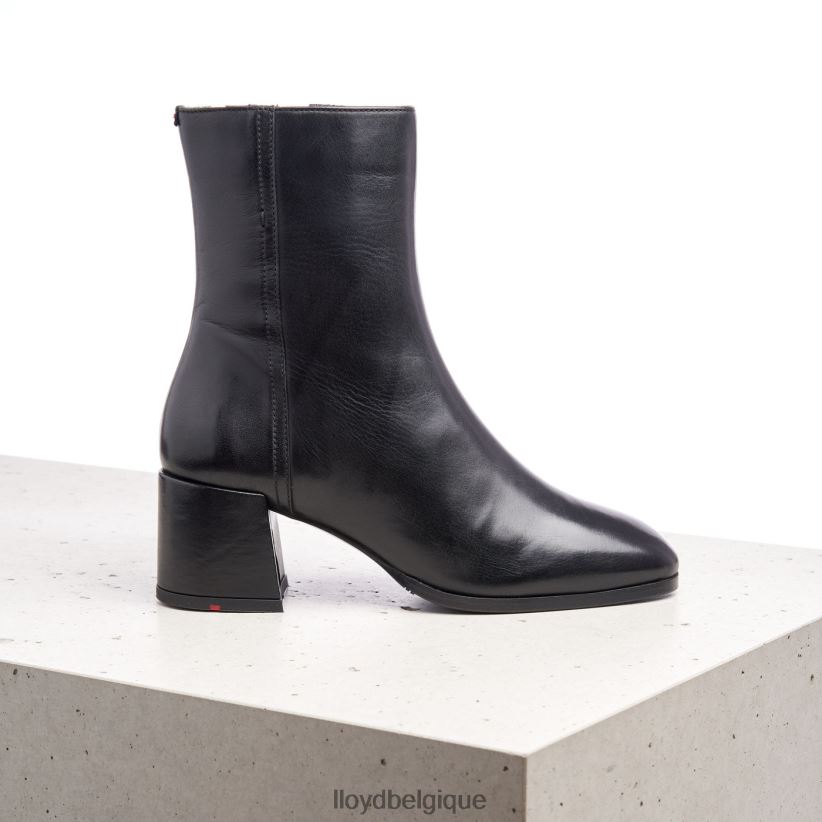 LLOYD bottines en cuir lisse femmes noir 4Z6Z66984 chaussures