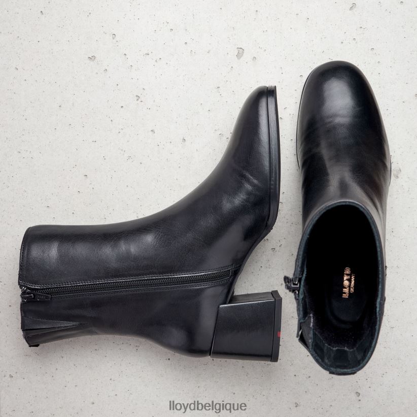 LLOYD bottines en cuir lisse femmes noir 4Z6Z66984 chaussures