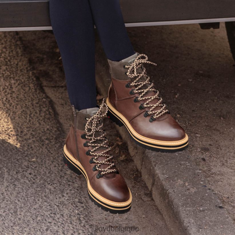 LLOYD bottines en cuir à semelle extralégère femmes brun 4Z6Z661003 chaussures