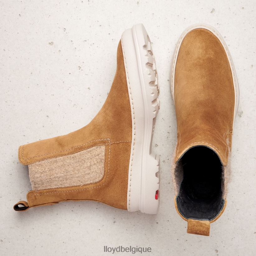 LLOYD bottines à enfiler en cuir brut femmes brun 4Z6Z66925 chaussures