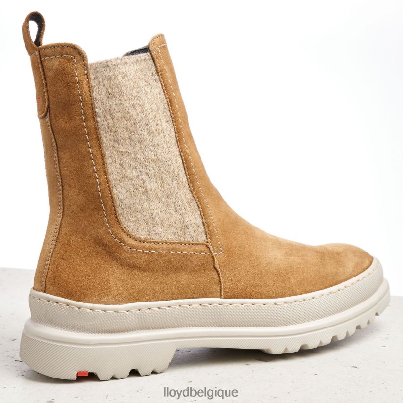 LLOYD bottines à enfiler en cuir brut femmes brun 4Z6Z66925 chaussures