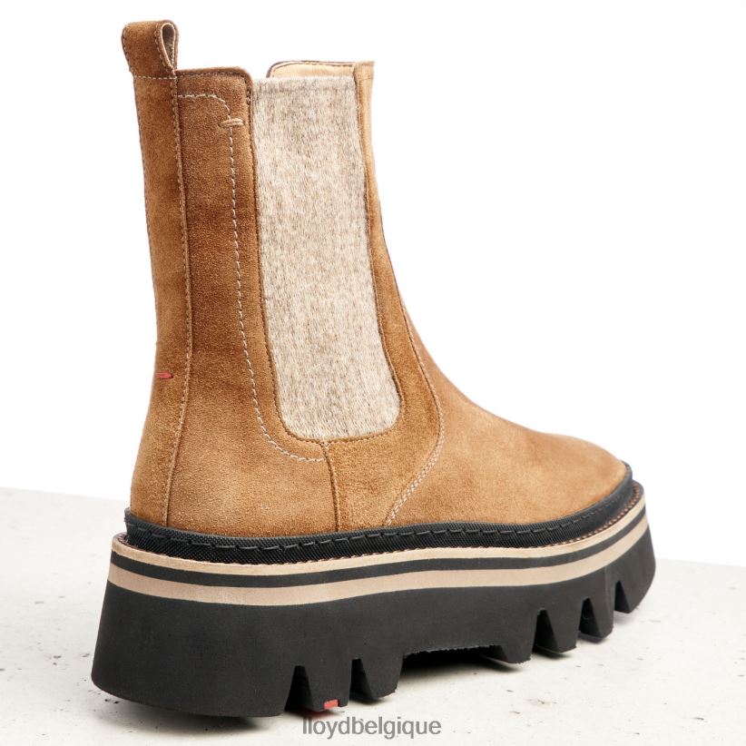 LLOYD bottines à enfiler en cuir brut femmes brun 4Z6Z66946 chaussures