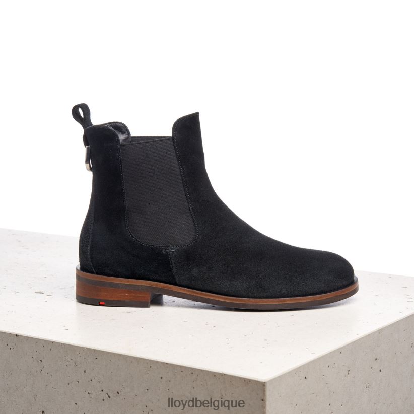 LLOYD bottines à enfiler en cuir brut femmes noir 4Z6Z66975 chaussures