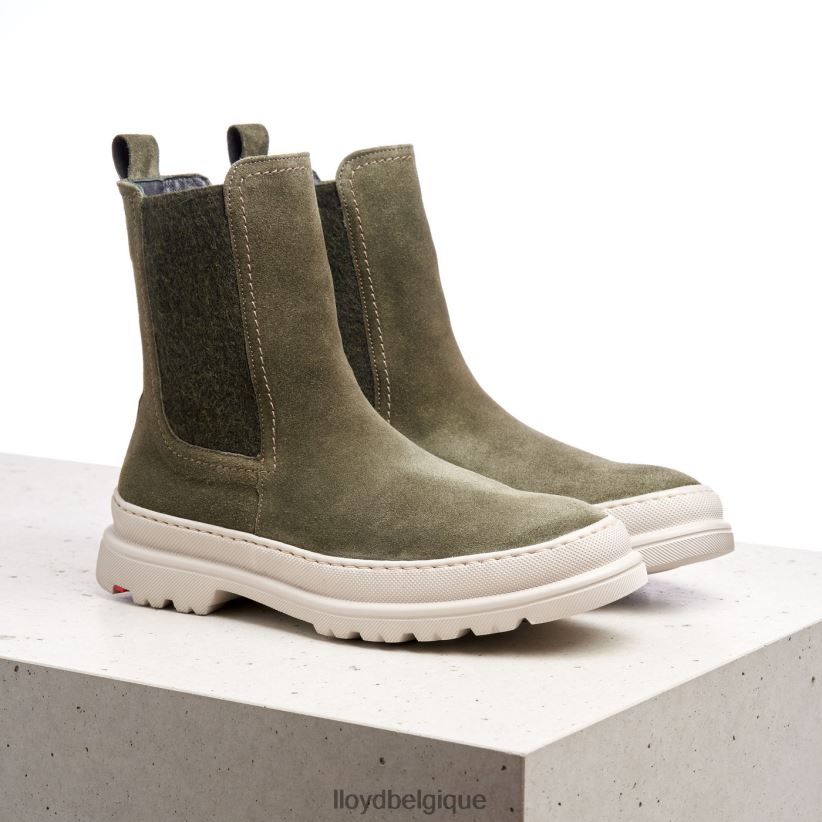 LLOYD bottines à enfiler en cuir brut femmes vert 4Z6Z66926 chaussures