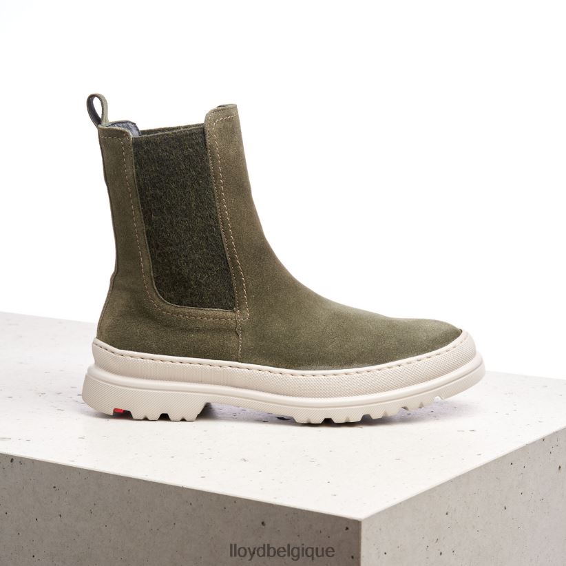 LLOYD bottines à enfiler en cuir brut femmes vert 4Z6Z66926 chaussures