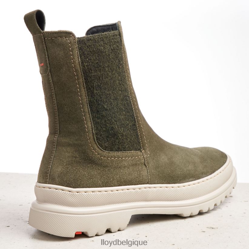 LLOYD bottines à enfiler en cuir brut femmes vert 4Z6Z66926 chaussures