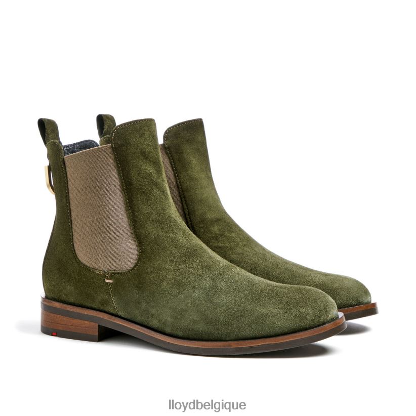 LLOYD bottines à enfiler en cuir brut femmes vert 4Z6Z66935 chaussures