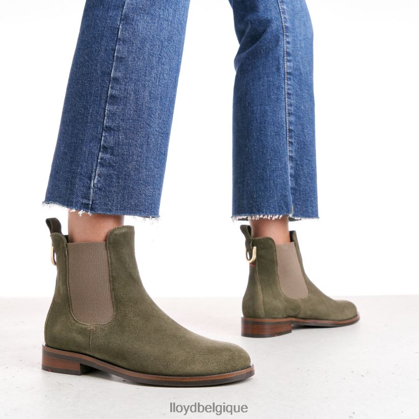 LLOYD bottines à enfiler en cuir brut femmes vert 4Z6Z66935 chaussures