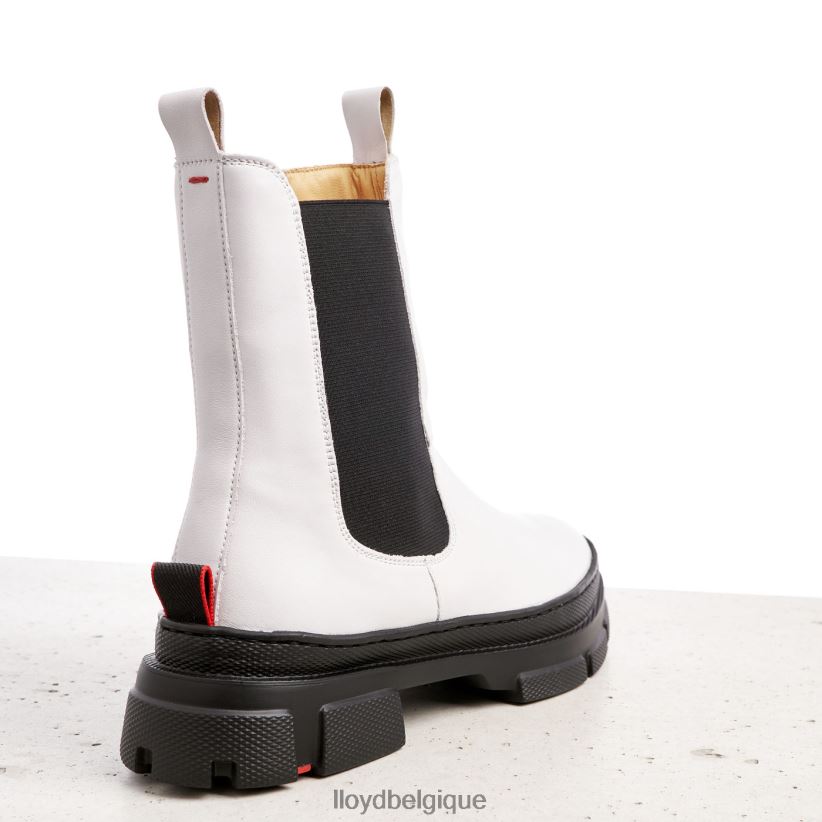 LLOYD bottines à enfiler en cuir lisse femmes blanc 4Z6Z66875 chaussures