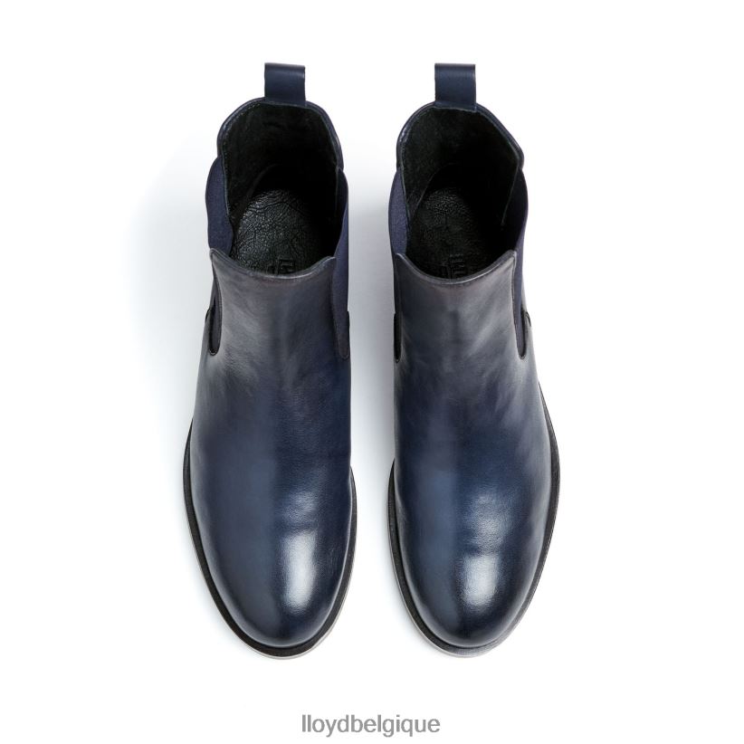 LLOYD bottines à enfiler en cuir lisse femmes bleu 4Z6Z66934 chaussures