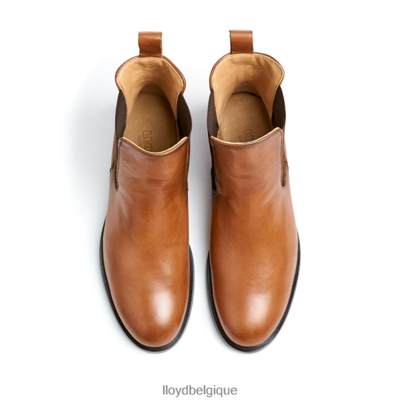 LLOYD bottines à enfiler en cuir lisse femmes brun 4Z6Z66933 chaussures