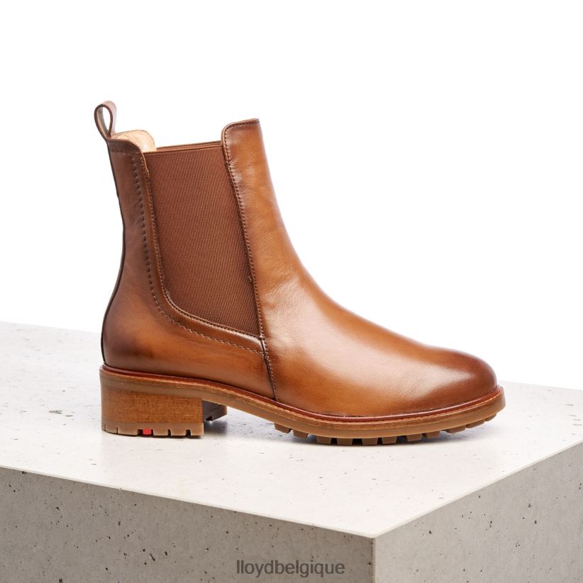LLOYD bottines à enfiler en cuir lisse femmes brun 4Z6Z66964 chaussures