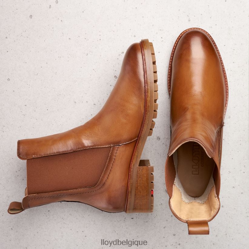 LLOYD bottines à enfiler en cuir lisse femmes brun 4Z6Z66964 chaussures