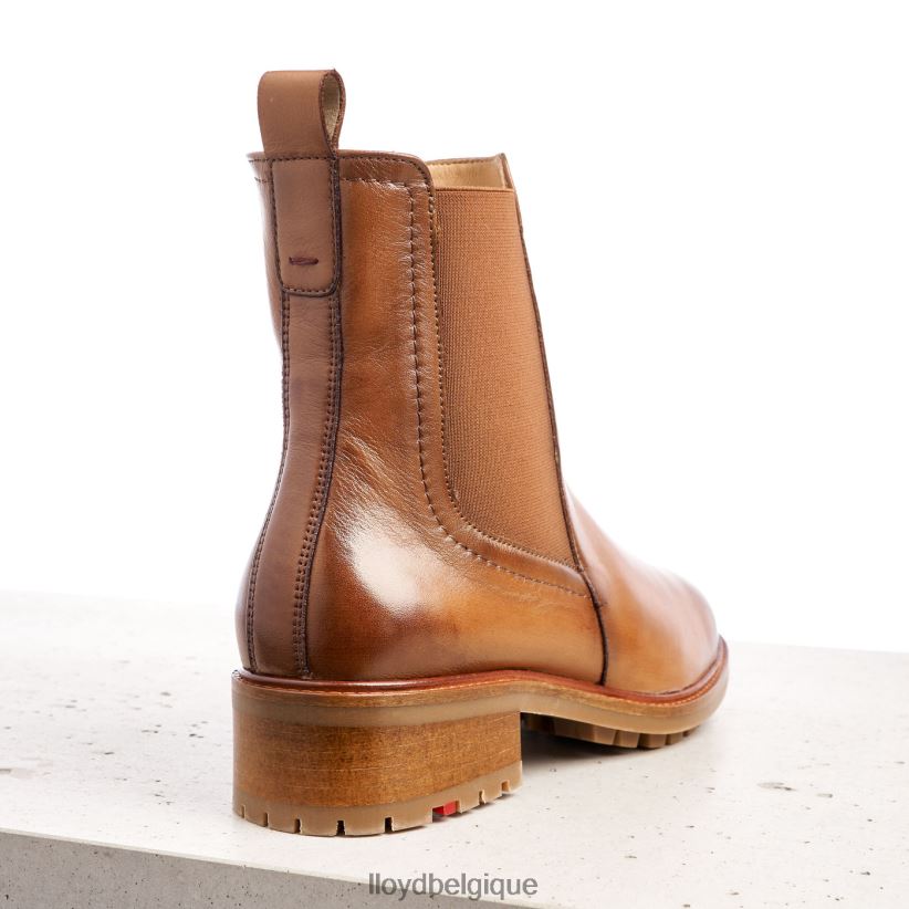 LLOYD bottines à enfiler en cuir lisse femmes brun 4Z6Z66964 chaussures