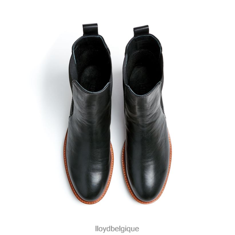 LLOYD bottines à enfiler en cuir lisse femmes noir 4Z6Z66923 chaussures