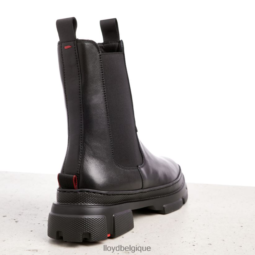 LLOYD bottines à enfiler en cuir lisse femmes noir 4Z6Z66954 chaussures