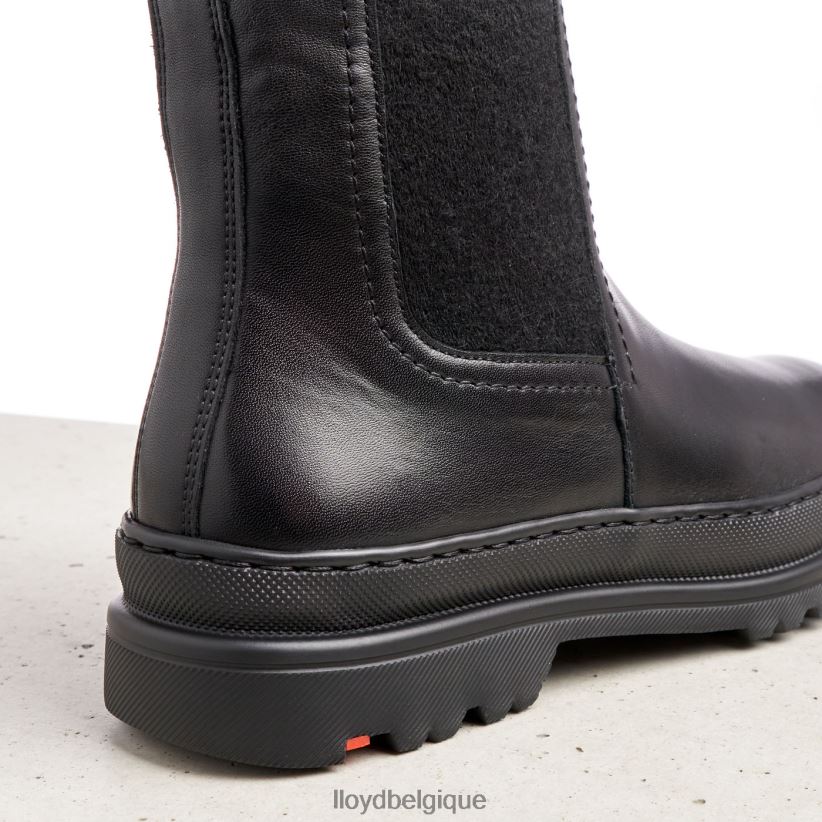 LLOYD bottines à enfiler en cuir lisse femmes noir 4Z6Z66958 chaussures