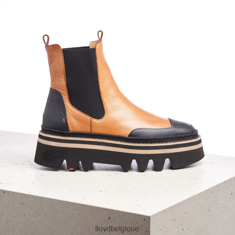 LLOYD bottines à enfiler à semelle en caoutchouc femmes brun 4Z6Z66943 chaussures