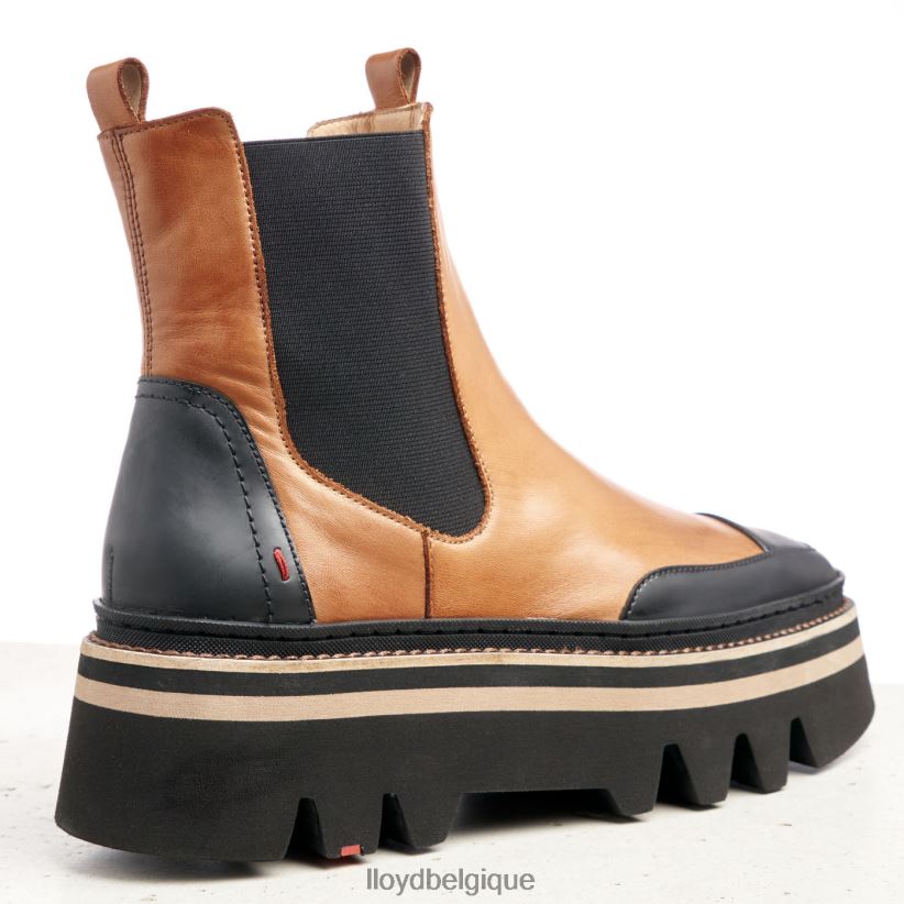 LLOYD bottines à enfiler à semelle en caoutchouc femmes brun 4Z6Z66943 chaussures