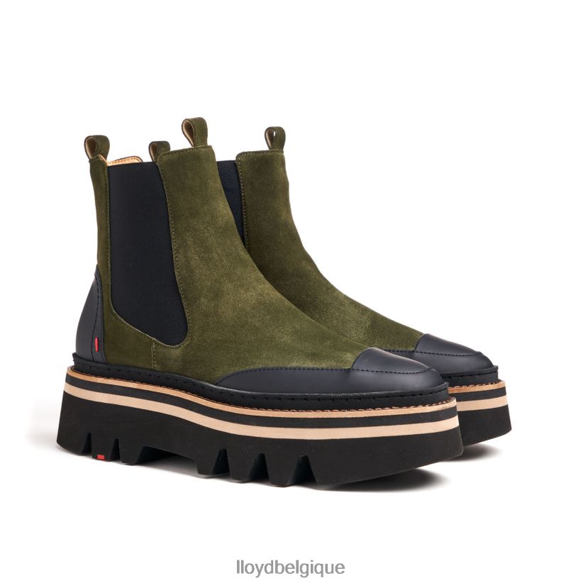 LLOYD bottines à enfiler à semelle en caoutchouc femmes vert 4Z6Z66944 chaussures