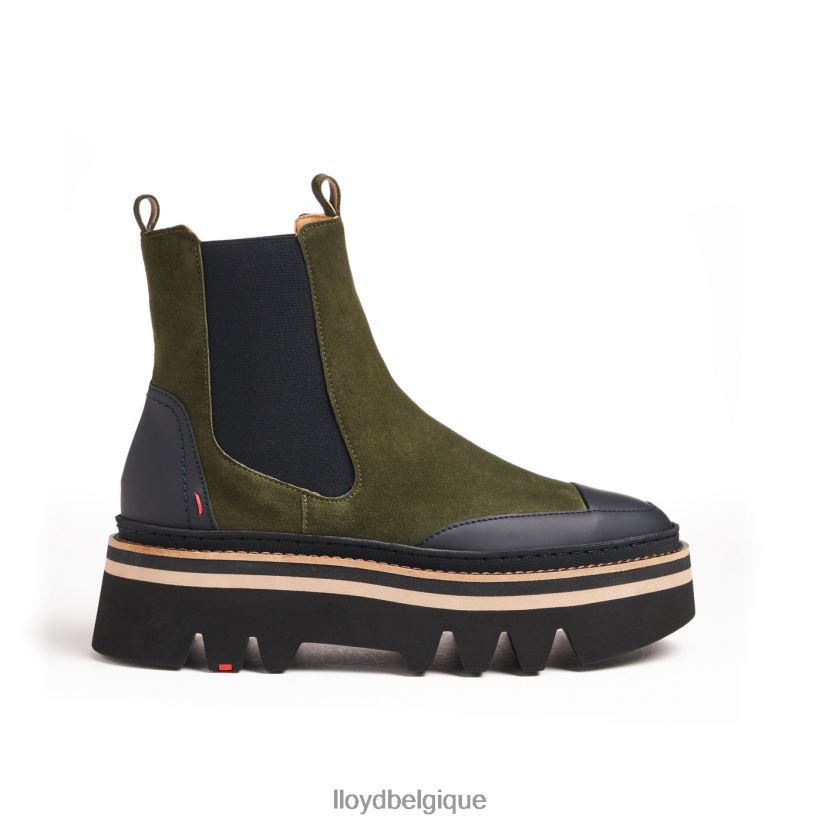 LLOYD bottines à enfiler à semelle en caoutchouc femmes vert 4Z6Z66944 chaussures