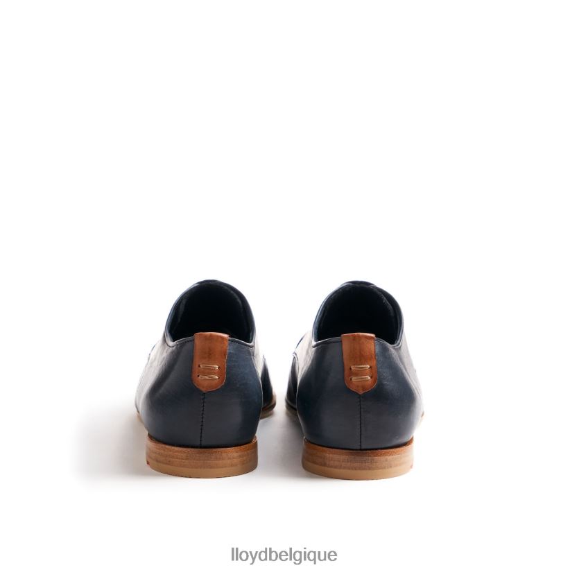 LLOYD demi-chaussures en cuir lisse à lacets femmes bleu 4Z6Z661066 chaussures