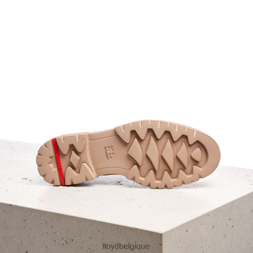 LLOYD demi-chaussures en cuir lisse à lacets femmes rouge 4Z6Z661181 chaussures