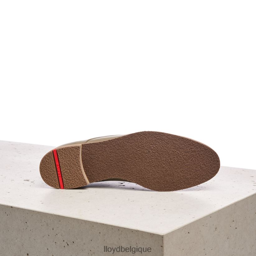 LLOYD demi-chaussures en cuir lisse à lacets femmes vert 4Z6Z661098 chaussures