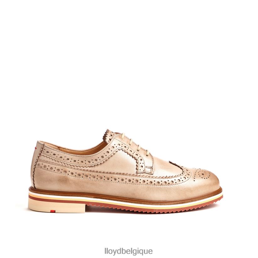 LLOYD demi-chaussures en cuir à lacets femmes beige 4Z6Z661008 chaussures