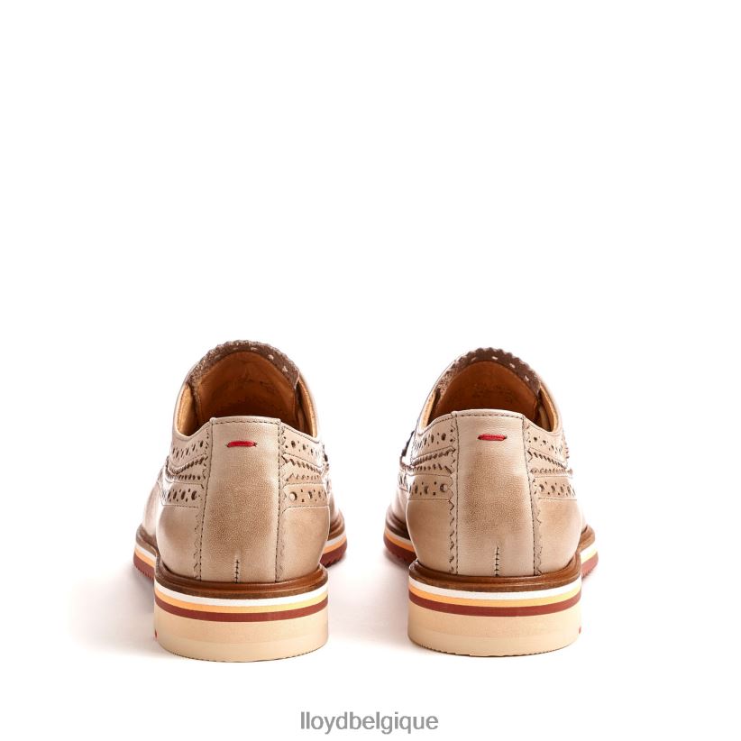 LLOYD demi-chaussures en cuir à lacets femmes beige 4Z6Z661008 chaussures