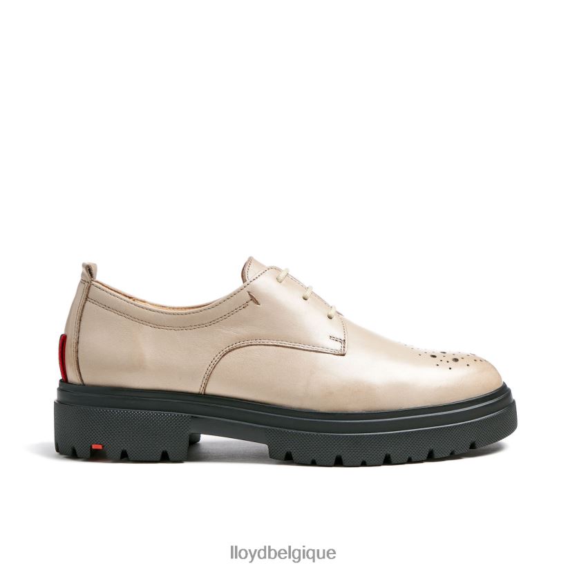LLOYD demi-chaussures en cuir à lacets femmes beige 4Z6Z661029 chaussures
